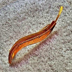 18K Gold Leaf Pin, 1.61dwt